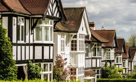 British suburban houses